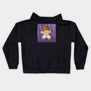 Gingerbread person man Kids Hoodie